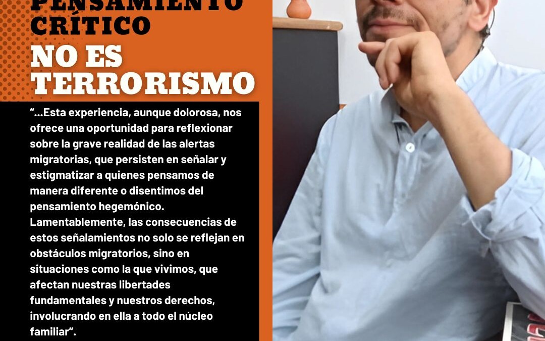 EL PENSAMIENTO CRÍTICO NO ES TERRORISMO